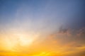 Sunset sky background for design