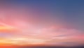 Sunset Sky Background,Sunrise with Orange,Yellow,Pink,Blue Sky,Nature Landscape Romantic Golden Hour with twilight Sky in Evening Royalty Free Stock Photo