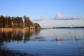 Sunset Sky and the Baltic Sea in Espoo, Finland Royalty Free Stock Photo