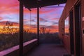 Sunset Sky At Brown Ranch Trail-Head Office In Scottsdale