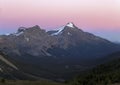 Sunset Sky Canadian Rocky Mountains Scenic Nature Banff National Park Pink Alpelgow Icefields Parkway