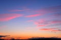 Sunset sky cloud landscape