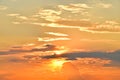 Sunset sky cloud nature background