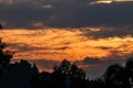 Before sunset The sky and the clouds are beautiful to much in the background. Royalty Free Stock Photo