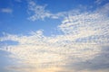 sunset sky clouds horizon background Royalty Free Stock Photo