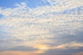 sunset sky clouds horizon background Royalty Free Stock Photo