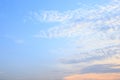 sunset sky clouds horizon background Royalty Free Stock Photo
