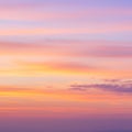 Sunset sky with a gradient of soft pastel colors, transitioning from light purples to warm Royalty Free Stock Photo