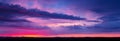 Sunset sky with multicolor clouds Royalty Free Stock Photo