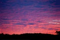 afterglow sunrise, sunset with red clouds at sky Royalty Free Stock Photo