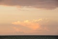 Sunset sky over Atlantic Ocean Royalty Free Stock Photo