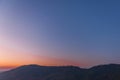 Sunset sky over mountains Royalty Free Stock Photo