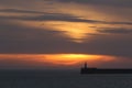 Sunset Sky over Newhaven Lighthouse