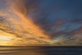 Sunset sky over Normanville Beach, South Australia Royalty Free Stock Photo