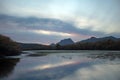 Sunset sky over Salt River near Mesa Arizona USA Royalty Free Stock Photo