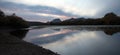 Sunset sky over Salt River near Mesa Arizona USA Royalty Free Stock Photo