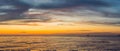 Sunset sky over sea panorama, Vietnam