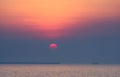 Sunset sky over tropical sea