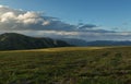 Before sunset sky over the Viluchinsky pass Royalty Free Stock Photo