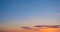 Sunset sky panorama - scenic sunset sky