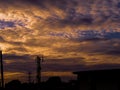 Sunset and sky in the rooftop of hotel in Binan, Laguna