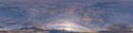 sunset skydome with evening clouds as seamless hdri 360 panorama view in spherical equirectangular format for use in 3d graphics Royalty Free Stock Photo