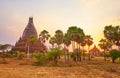 Somingyi Pagoda on sunset, Bagan, Myanmar Royalty Free Stock Photo