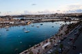 Sunset in Sliema, Malta Royalty Free Stock Photo