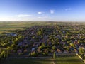 Summer Sunset in Small Town of Temerin in Vojvodina, Serbia