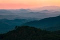 Sunset in Smoky Mountains National Park Tennessee