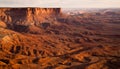 Sunset Soda Springs Basin Green River Canyonlands National Park