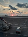 Sunset at Soekarno Hatta International Airport