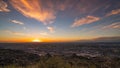 Sunset from South Mountain looking over Phoenix Royalty Free Stock Photo