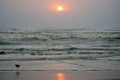 Sunset in South Padre Island, Texas Royalty Free Stock Photo