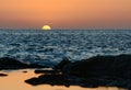 Sunset in south Tenerife, Spain Royalty Free Stock Photo