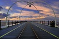 Sunset, Southport pier, UK Royalty Free Stock Photo