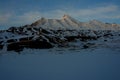 Sunset in spiti - Landscape in winter in himalayas