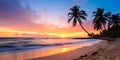 Sunset Splendor at the Seashore, Ideal for Holiday Escapes, Summer Dreams, and Island Adventures