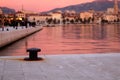 Sunset in Split, Croatia Royalty Free Stock Photo