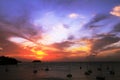 Sunset spot in Trois Ilets - Ilet Ramier - Anse Mitan - Martinique - FWI - Caribbean Royalty Free Stock Photo