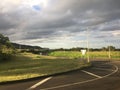 Sunset in Spring in Lihue on Kauai Island, Hawaii.