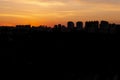 Sunset square in the city of SÃÂ£o Paulo, Brazil.