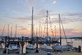 Sunset at St. Andrews Marina Royalty Free Stock Photo