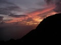 Sunset from St. Johns, Saba Royalty Free Stock Photo
