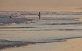 Sunset on Stockton Beach. Anna Bay. Australia. Royalty Free Stock Photo