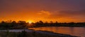 Sunset Strabrechtse Heide nearby Heeze - The Netherlands