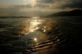 Sunset at Strand inch beach Royalty Free Stock Photo