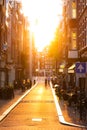 Sunset street Royalty Free Stock Photo