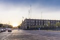 Sunset in the streets of the city of Toluca in the State of Mexico Royalty Free Stock Photo