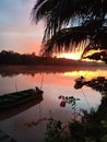 Sunset in Sukau river